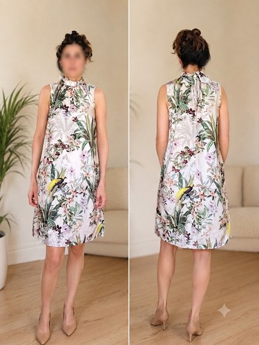 Tropical floral bird print - bird,