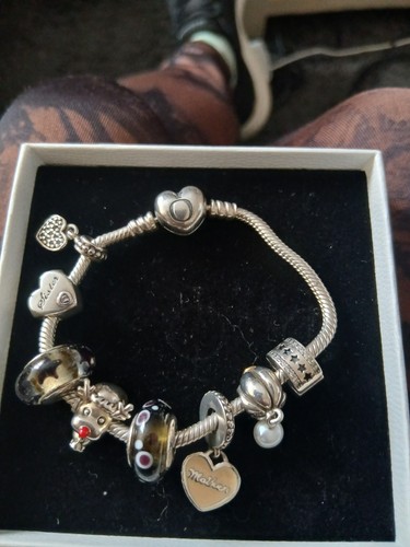 Genuine pandora bracelet with - bracelet,