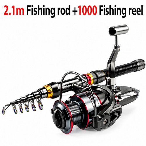 Telescopic fishing rod reel - telescopic,