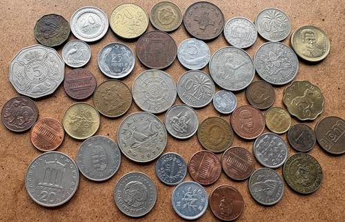 Mixed world coins vintage - world,
