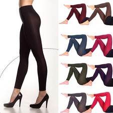 Lady Sofia Womens Opaque FOOTLESS Tights 60 Denier Full Length