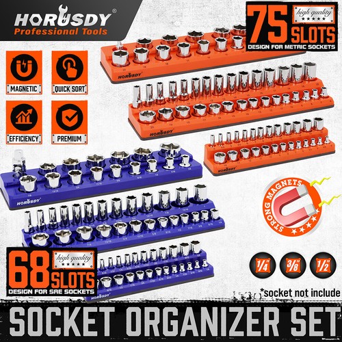 6pc socket organizer storage - 6pc,