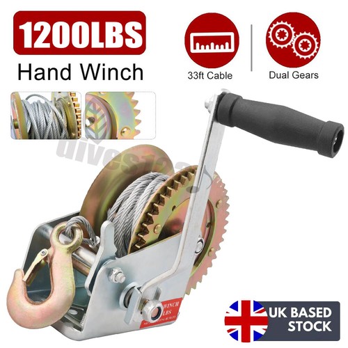 Manual hand winch - winch, 1200lbs