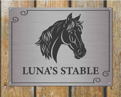 Personalised stable door - personalised, sign