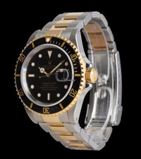 ROLEX  SUBMARINER 18K AND STEEL 40MM   16613LN BOX AND CERTIFICATES