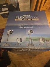 Shark FlexBreeze Pro Mist Indoor Outdoor Fan Misting System Grey, FA300WHUK