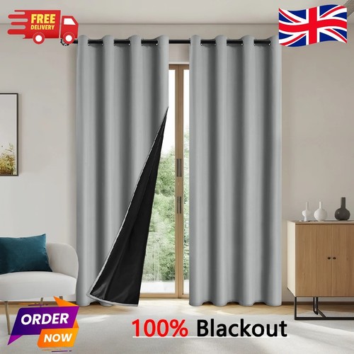 Blackout eyelet curtains - blackout,