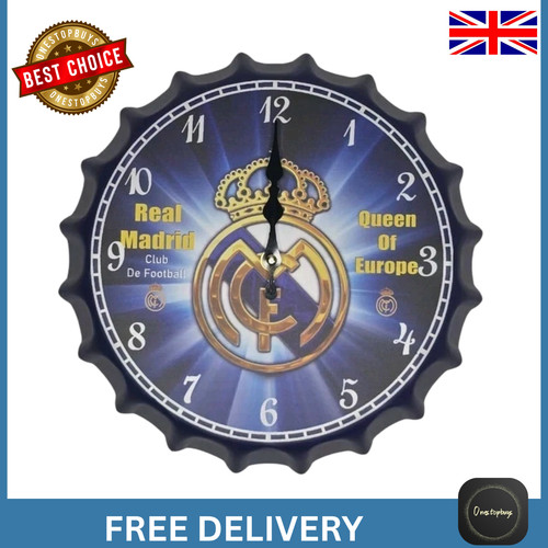 Retro bottle top - bottle, clock