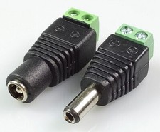 Pair DC Socket Plug to Screw
