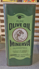 Vintage Minerva Pure Olive Oil Tin