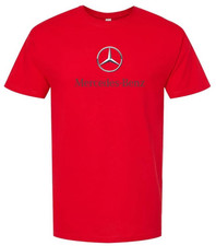 Mercedes Benz Motor Thsirt Red Tee Front Print Gildan Unisex T-Shirt