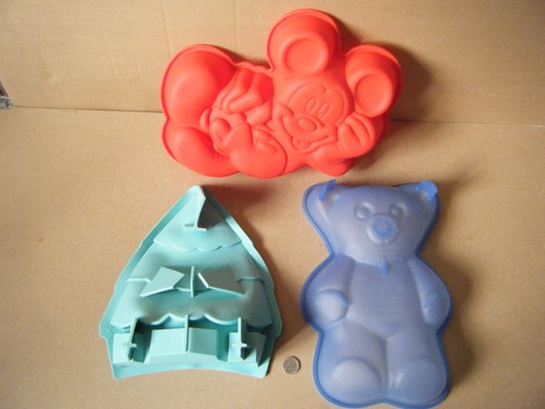 Silicone baking moulds - 3, moulds"