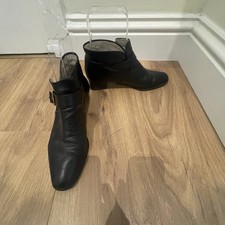 Bally Black Leather Ankle