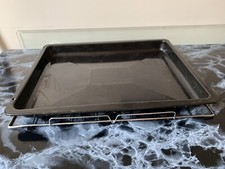 Oven Cooker Grill Pan Tray Base + Shelf Grid Mesh Insert