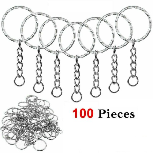 100pcs silver keyring blanks - 100pcs,