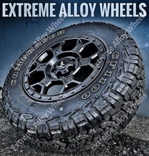 16" S Black AT2 Alloy Wheels For Motorhome Swift Roller Team + All Terrain Tyre