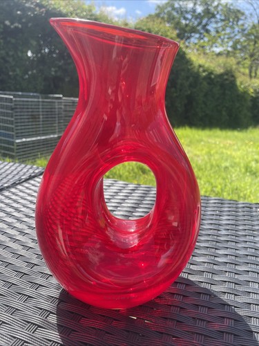 Handmade red glass - handmade,