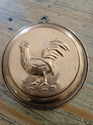 Vintage copper rooster - vintage, chicken