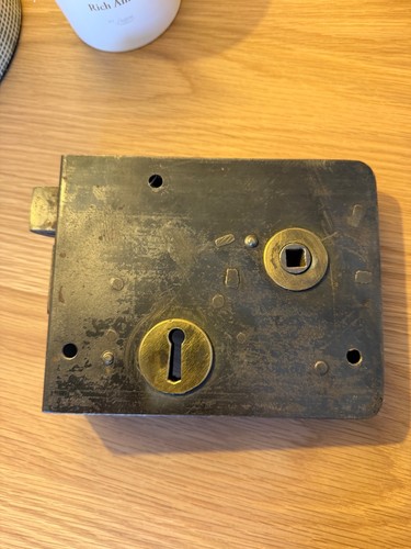 Reclaimed victorian rim lock - reclaimed,