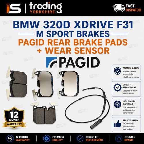 Pagid rear brake pads wear - brake,
