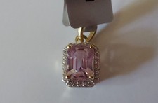 Kunzite 9k gold pendant - gorgeous!