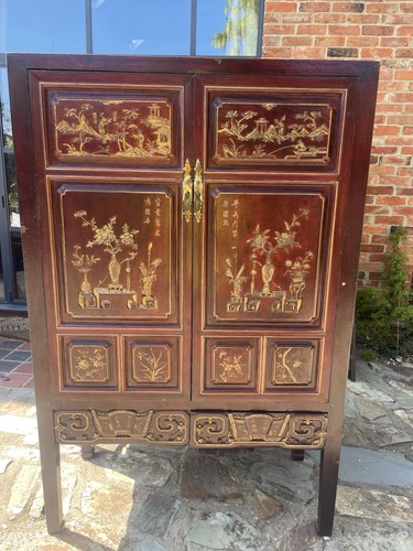 Chinese wood cabinet - wood, wardrobe