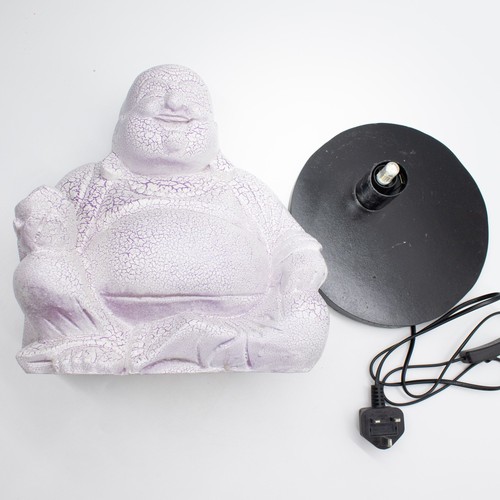 Laughing buddha lamp lavender - lamp,