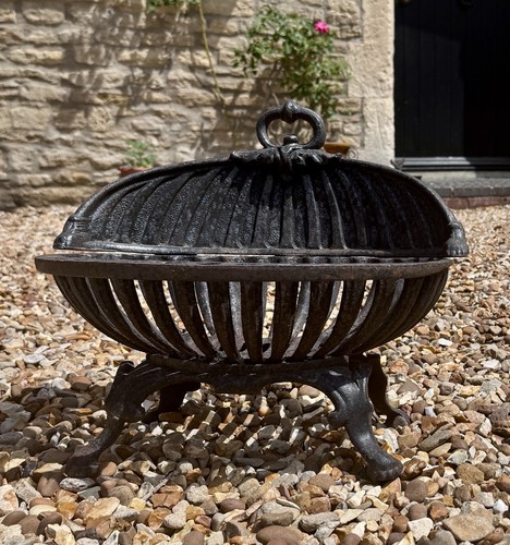 Cast iron fire - basket, shell