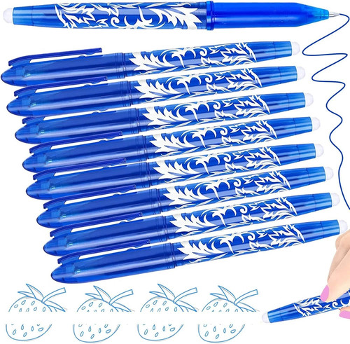 Erasable pens blue eraser - erasable,