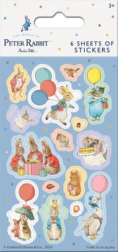 Peter rabbit party stickers - stickers, 6