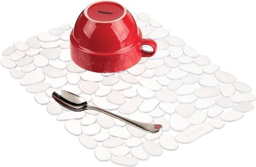Pebble sink mat dish - dish, drainer