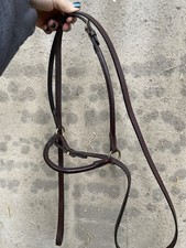 Brown/Havana Rolled leather Miniature Horse Showing Bridle /Filly Slip With Lead