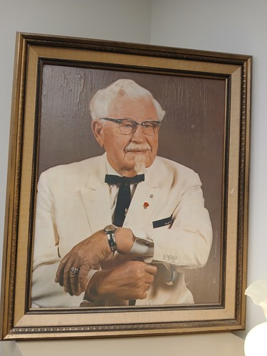 Vintage framed colonel - colonel, sanders