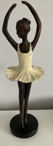 Resin bronze ballerina - resin,