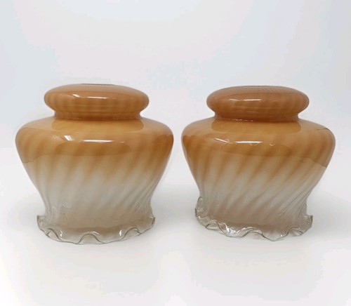 Antique glass lamp - lamp, pair