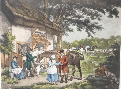 Fox hunting print george - fox,