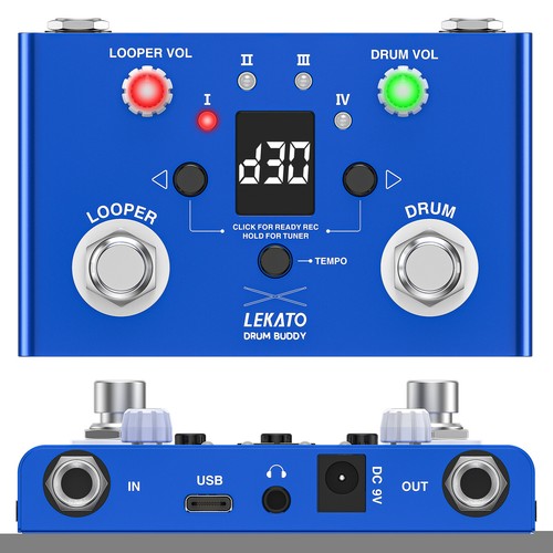Lekato drum looper pedal - drum,