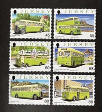 JERSEY 2013 MNH Motor Transport Company Coaches Buses Stamps Mint Set