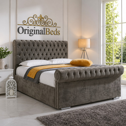 Sleigh bed frame ottoman - frame,,