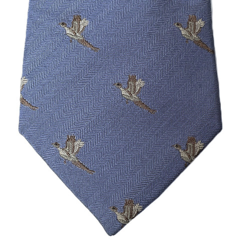 Pheasant tie pure silk - , with