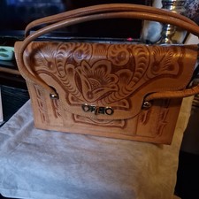 Vintage 1960s Tooled Leather