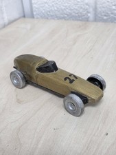 Boy Scouts BSA Pinewood Derby Car  7" gold and silver