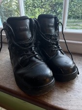 Magnum Black Leather Steel Toe