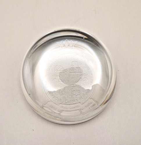 Glass paperweight with grand - glass,