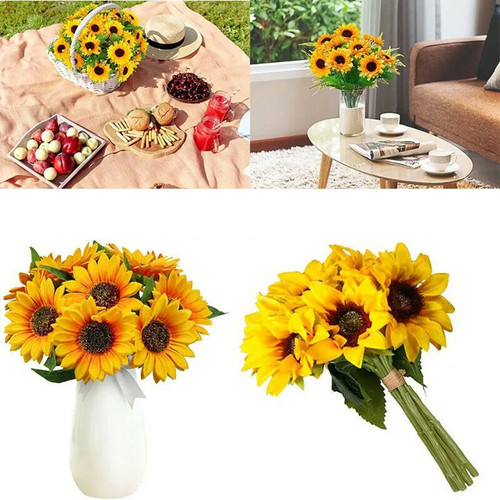 Heads sunflowers artificial - 7,