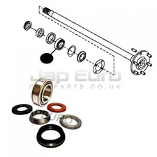 For Nissan Navara 2.5 Td D40 6pc Rear Axle Half Shaft Wheel Bearing Repair Kit