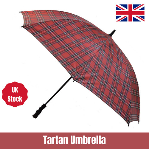 Tartan golf umbrella men - tartan,