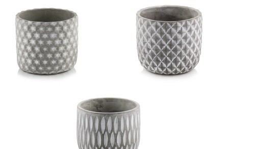 Concrete flower pots plant - flower,