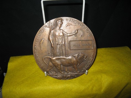 Wwi bronze memorial plaque - wwi,