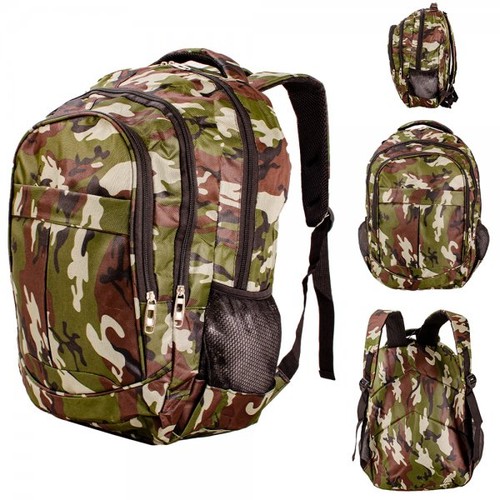 Army green camouflage backpack - army,